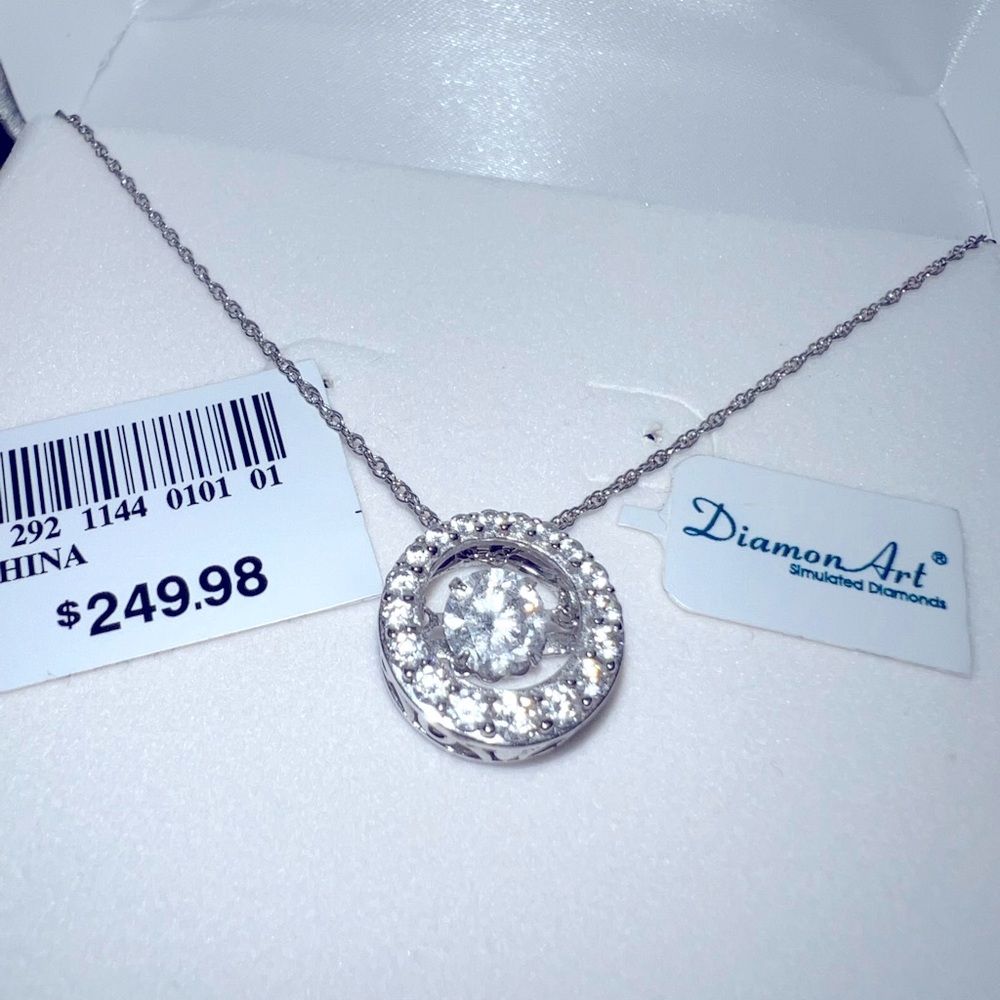 Diamon Art Dancing CZ Necklace